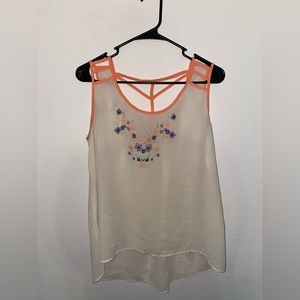 Flower tank top size L